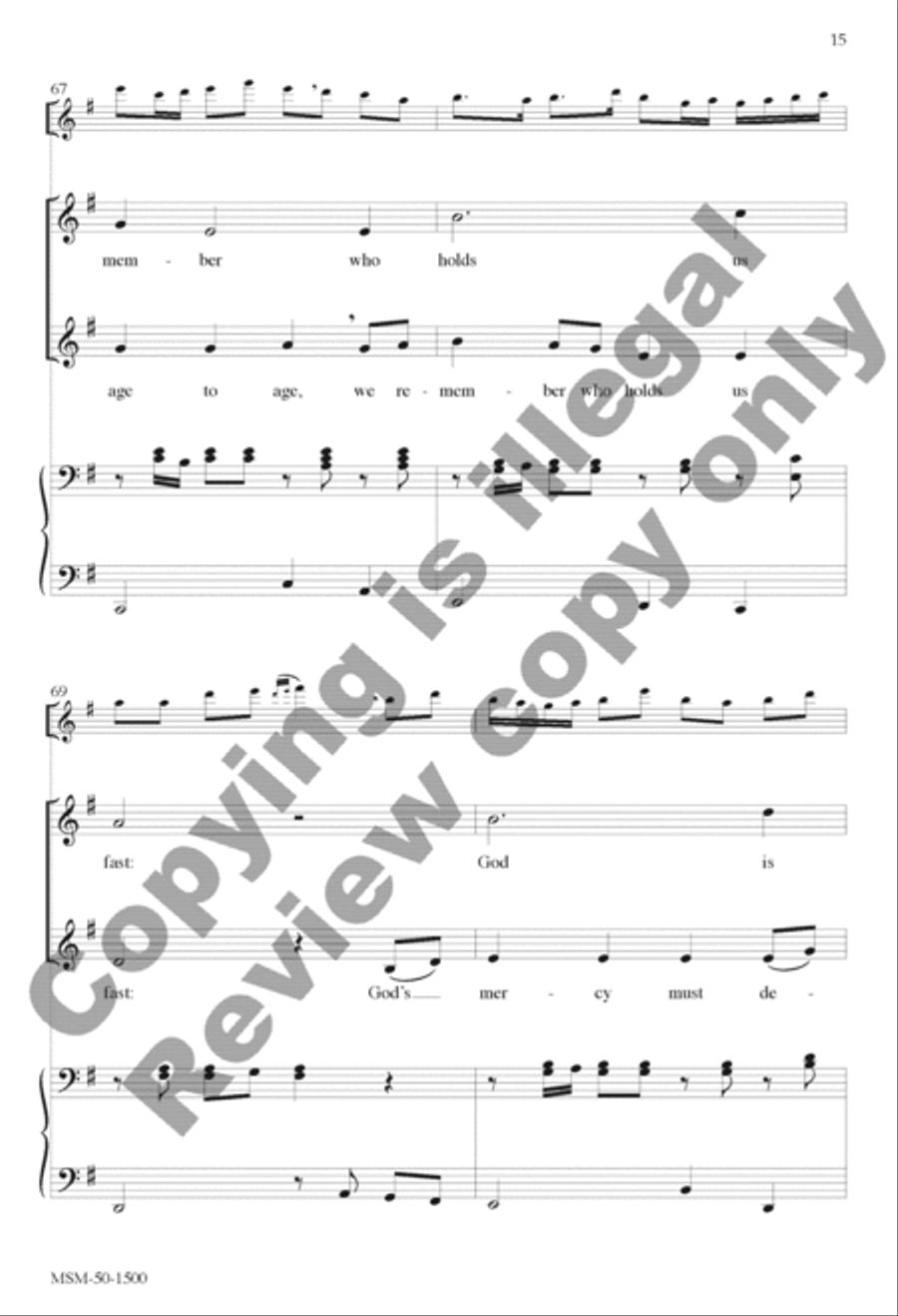 Canticle of the Turning (Magnificat) SSA scores gallery preview page 15