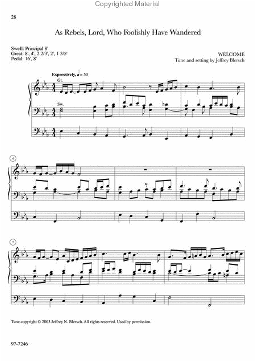 A Thousand Voices: 7 Hymn Tune Preludes, Volume 3 Voice scores gallery preview page 8