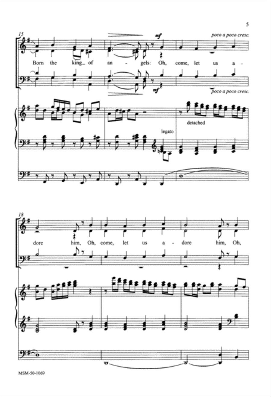 Oh, Come, All Ye Faithful 4-Part scores gallery preview page 4
