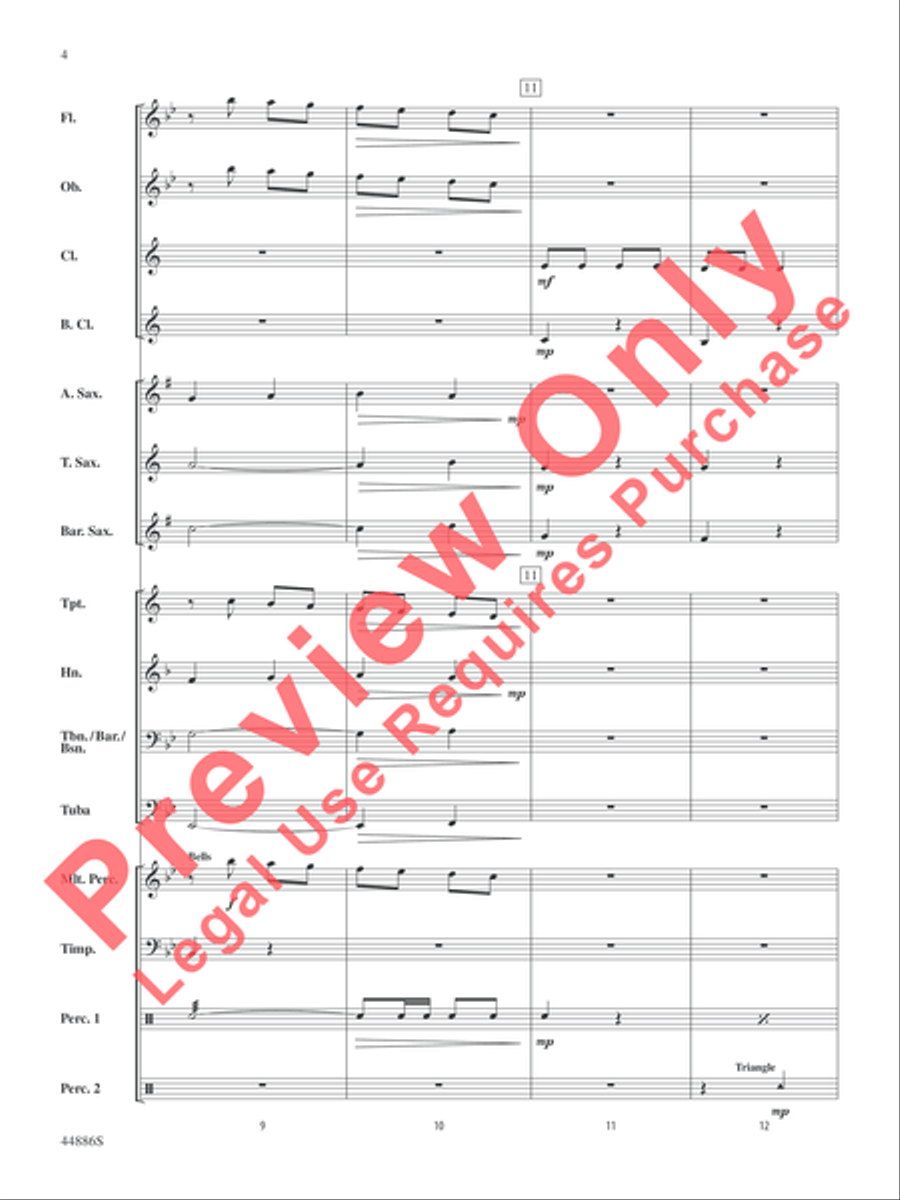 A Whole Lot of Christmas Concert Band scores gallery preview page 21