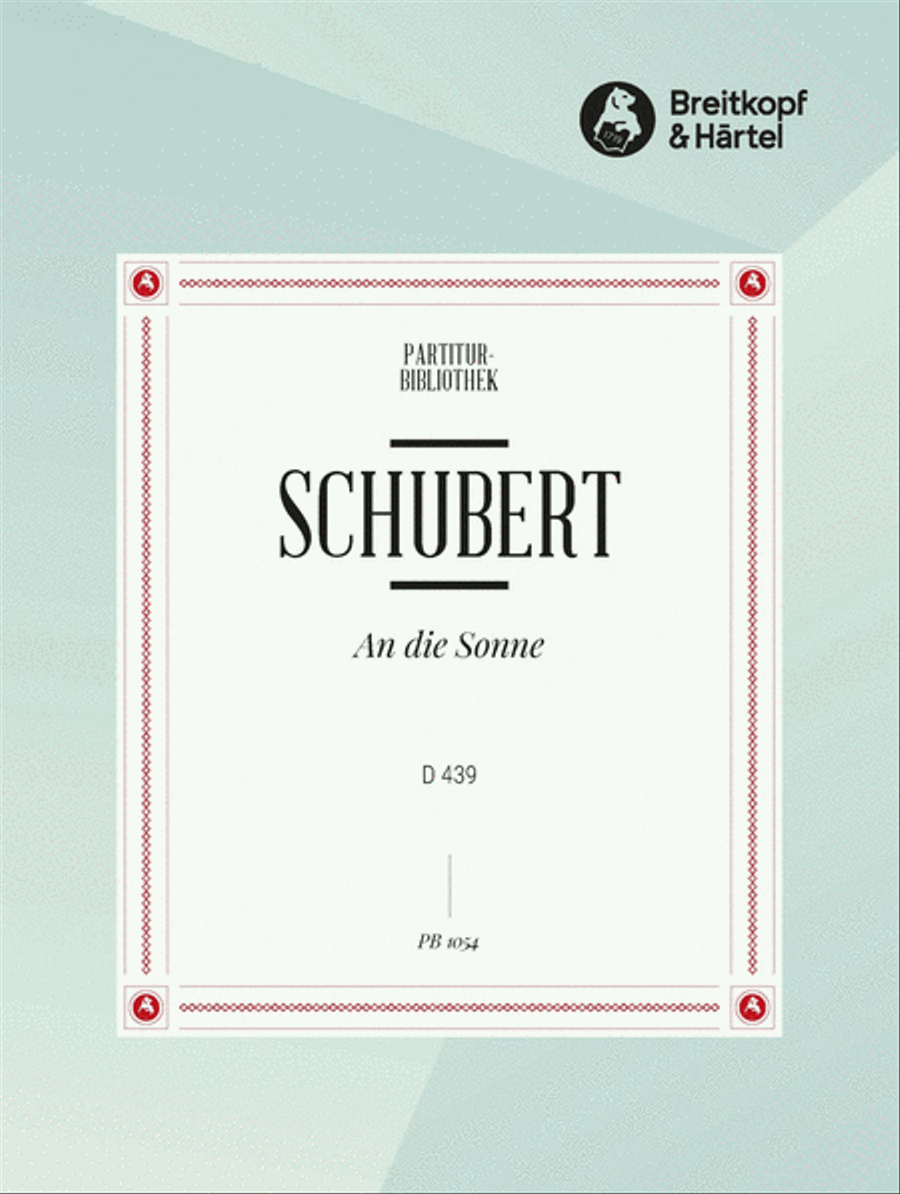 An die Sonne D 439 An die Sonne D 439 Choir scores gallery preview page 1