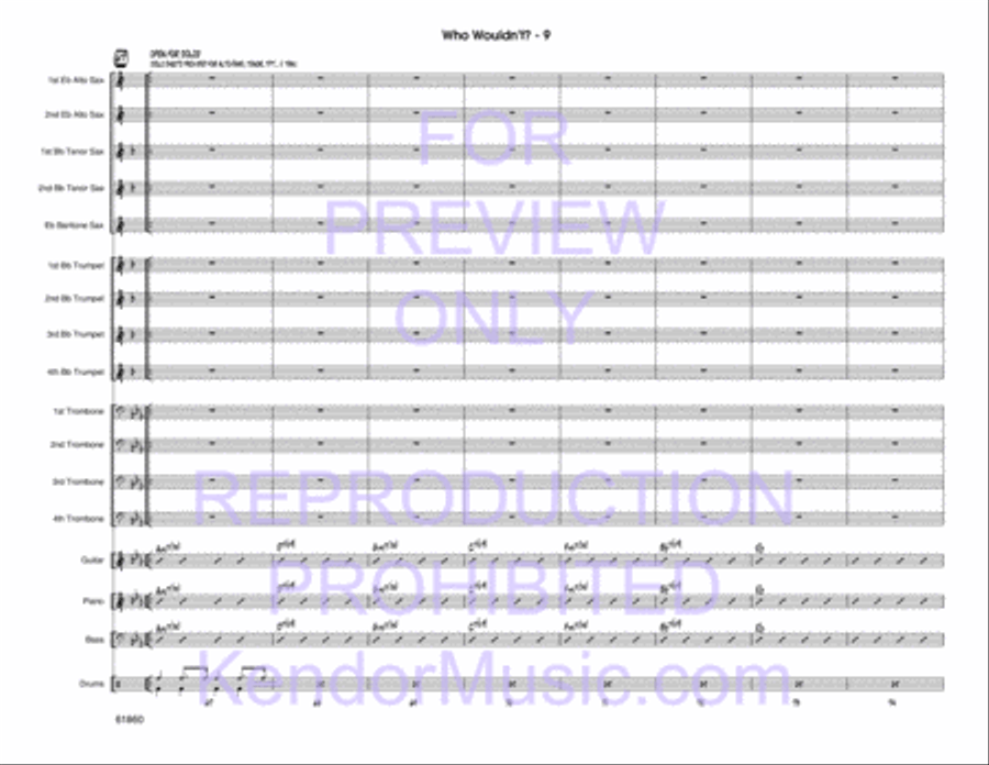 Who Wouldn't? Jazz Ensemble scores gallery preview page 10