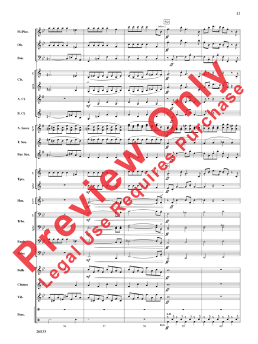 Snow Day Celebration! Concert Band scores gallery preview page 14