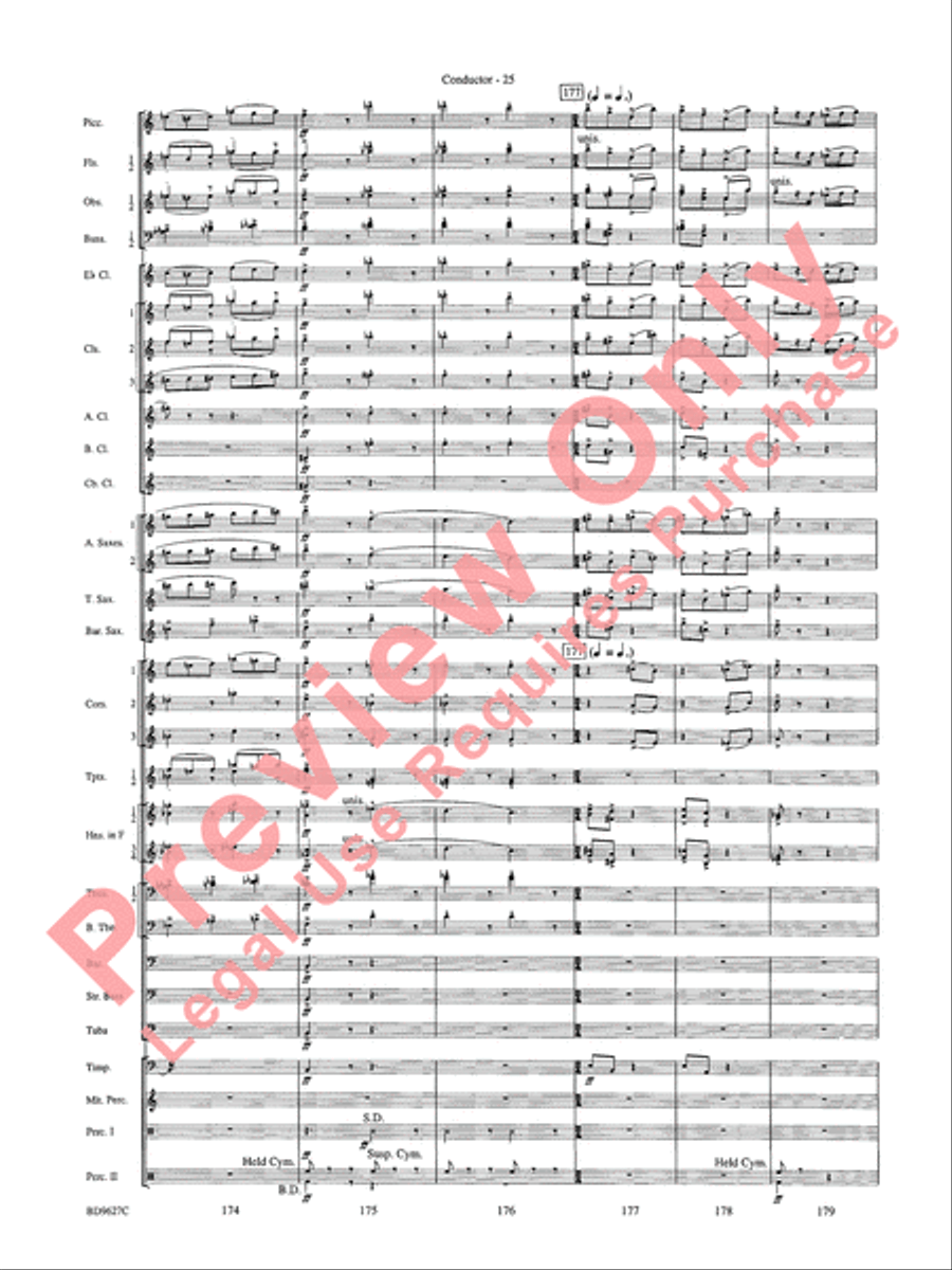 Variations on a Theme of Robert Schumann Concert Band scores gallery preview page 28
