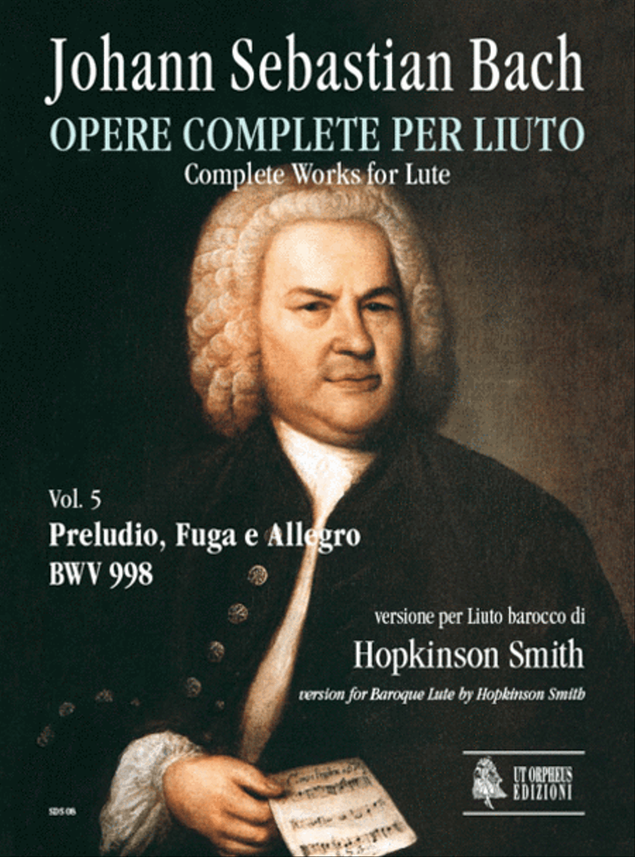 Prelude, Fugue and Allegro BWV 998 for Baroque Lute Lute scores gallery preview page 1