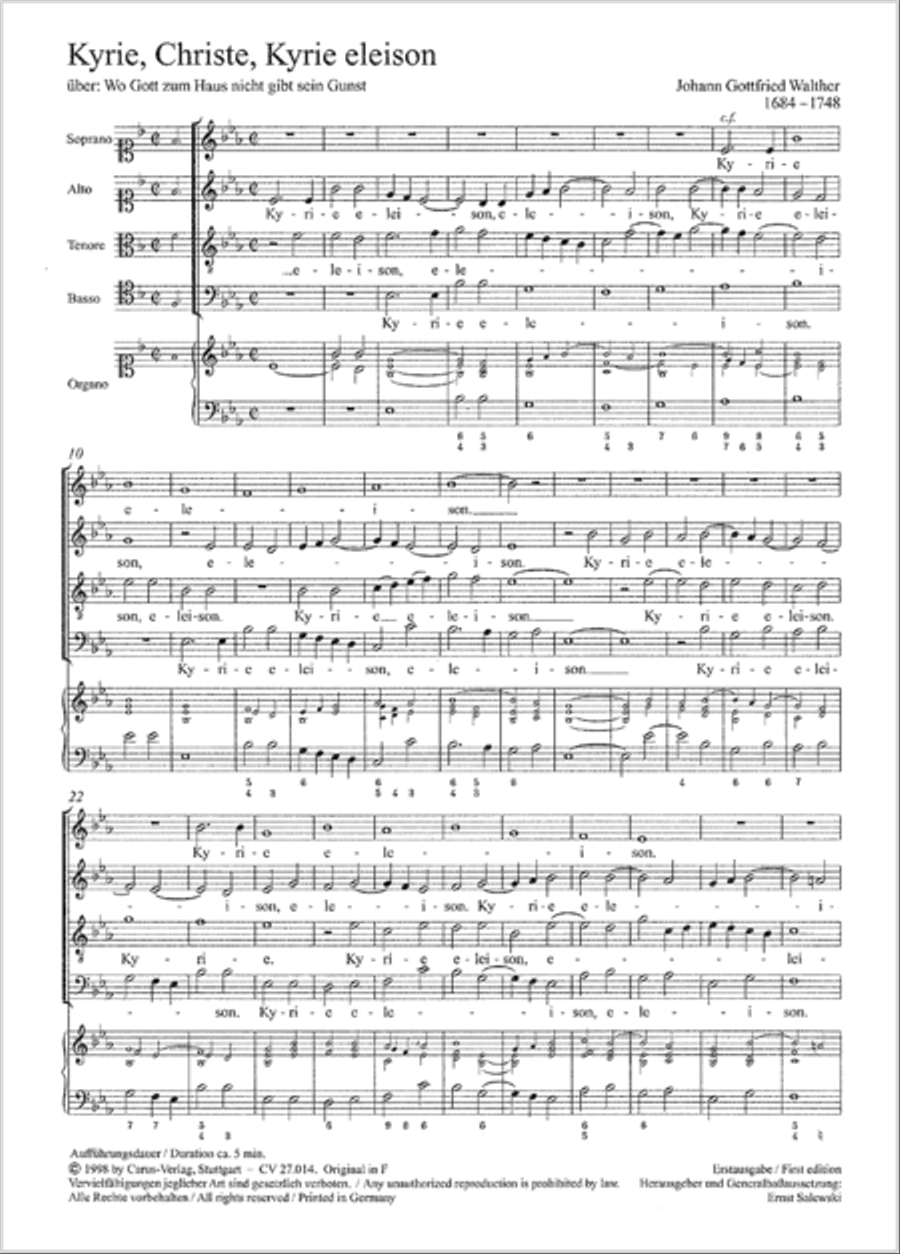 Kyrie, Christ, Kyrie eleison 4-Part scores gallery preview page 2