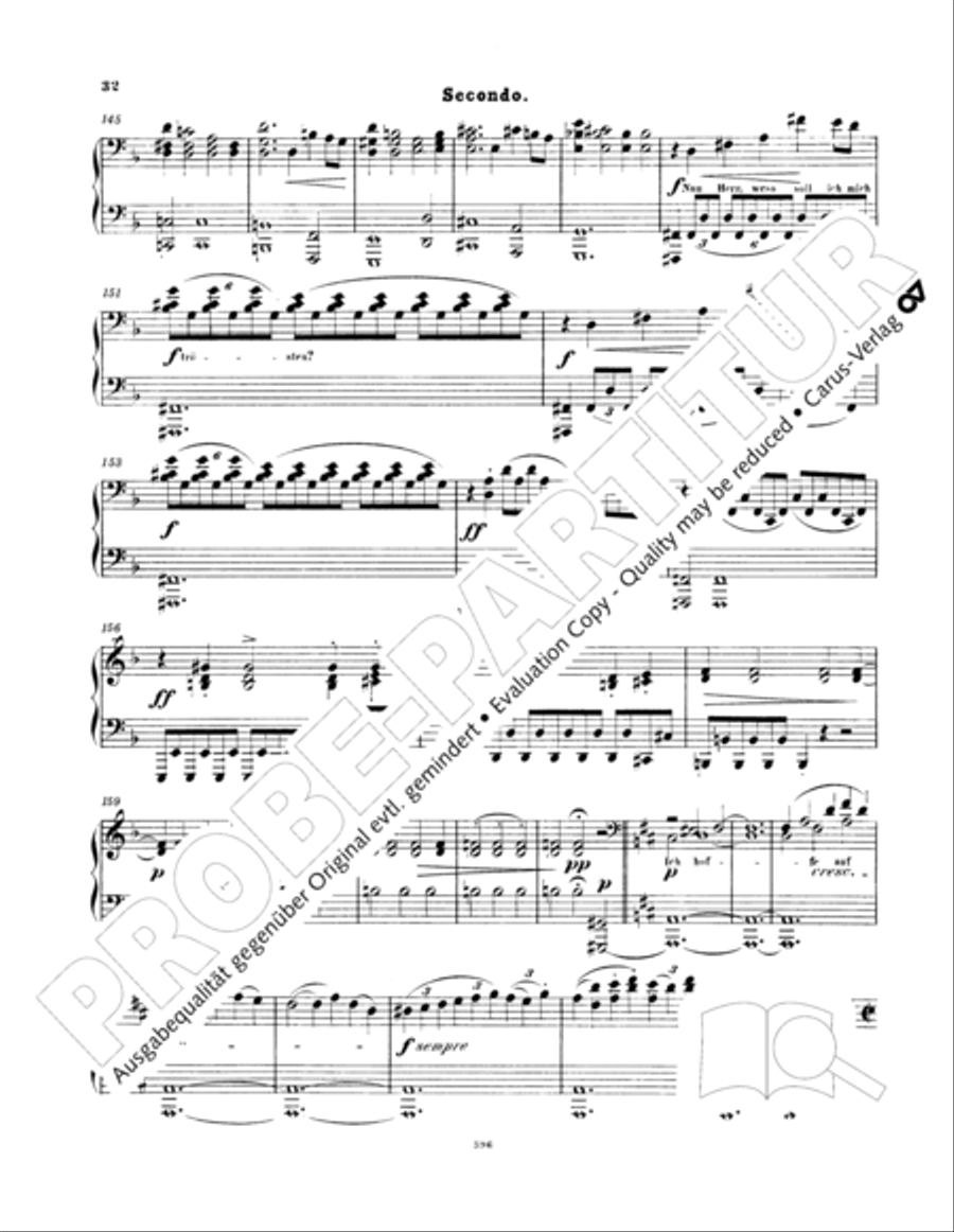 Ein Deutsches Requiem (German Requiem) Piano Duet scores gallery preview page 41