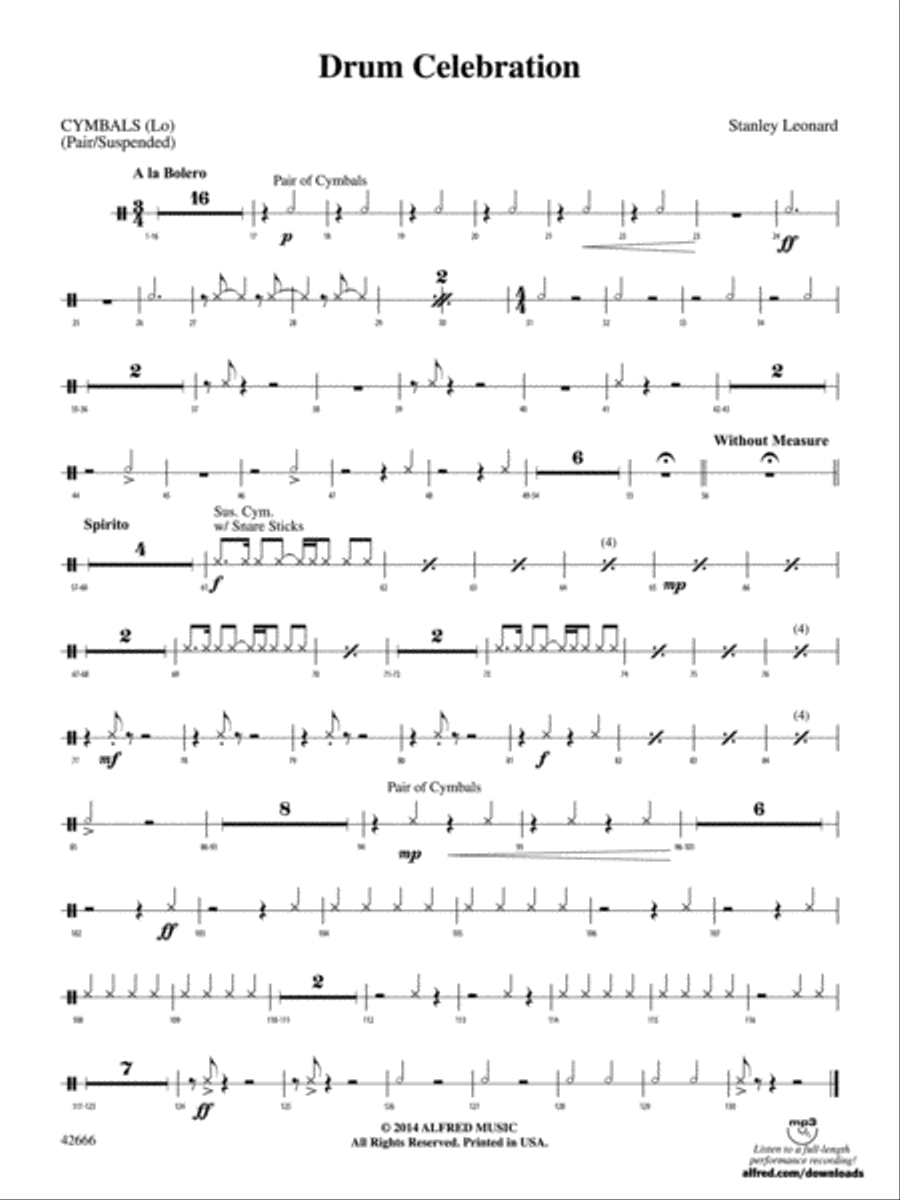 Drum Celebration: CYM2 Drum Celebration: CYM2 Percussion Ensemble scores gallery preview page 1