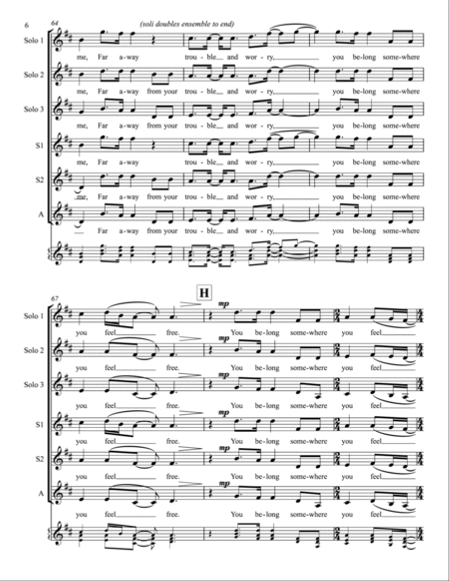 Wildflowers SSA scores gallery preview page 6