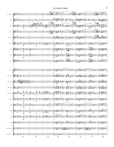 Overture to "La Gazza Ladra" ["The Thieving Magpie"] for Concert Band image number null
