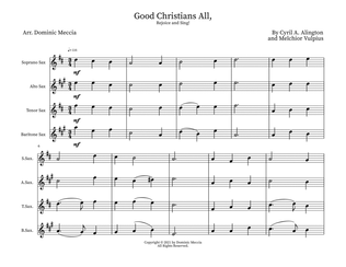 Good Christians All, Rejoice and Sing!