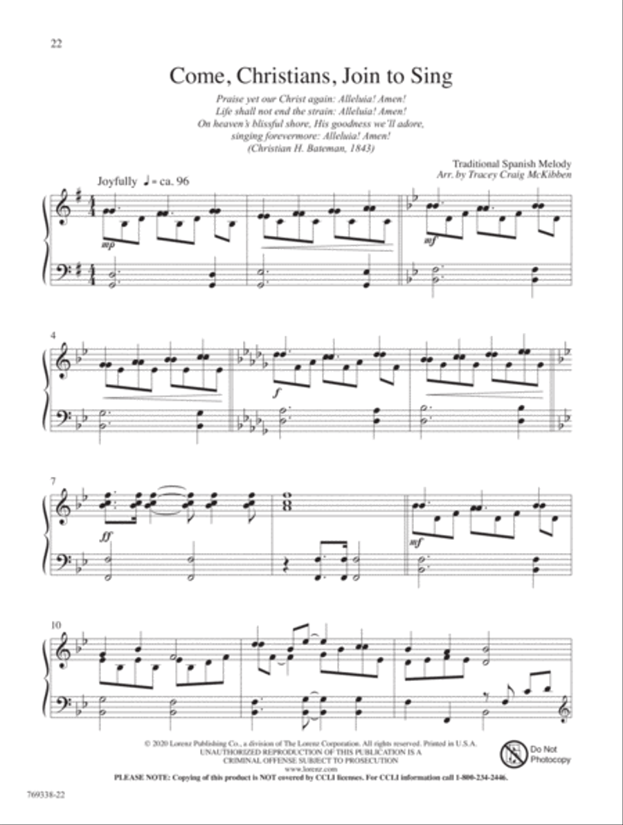 Make His Praise Glorious! Piano Solo scores gallery preview page 8