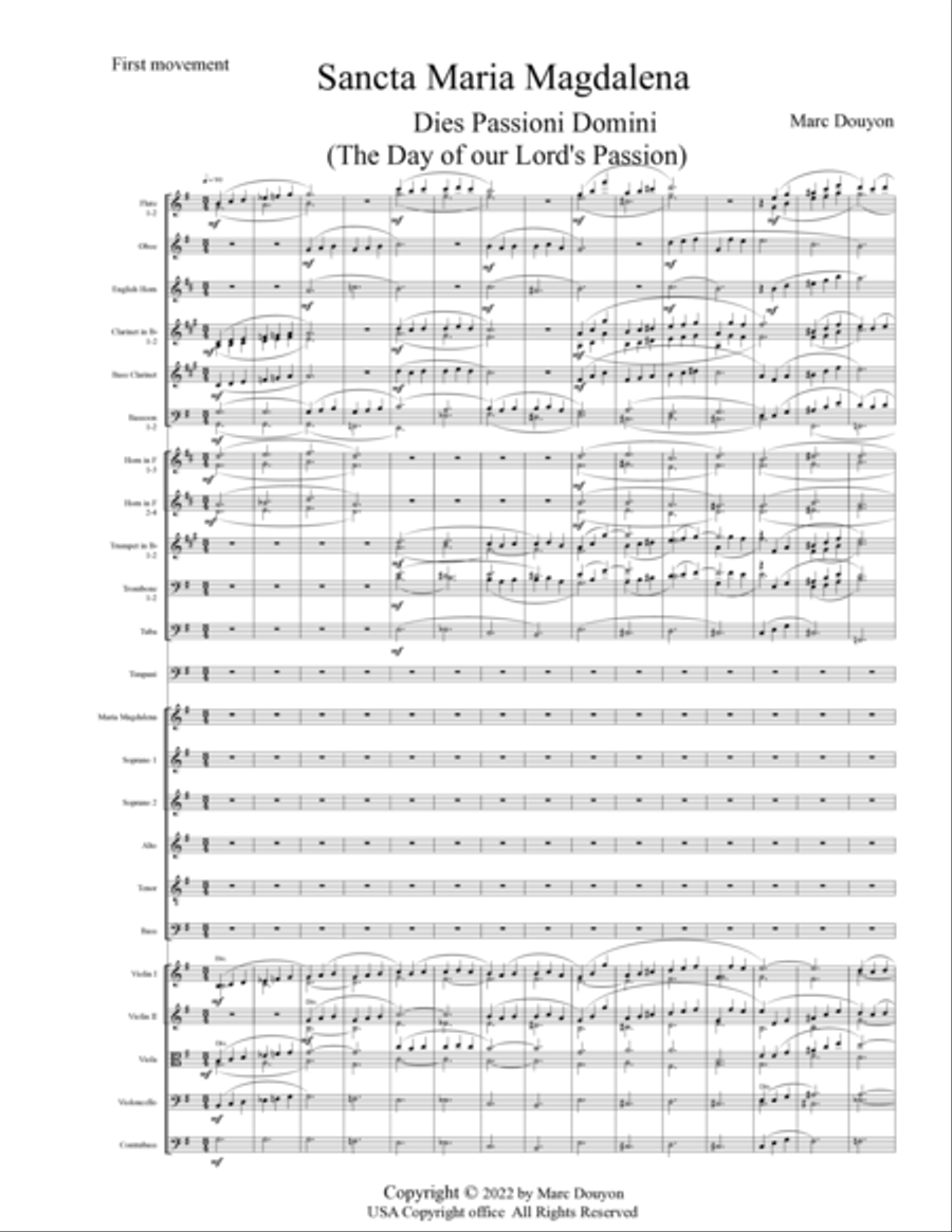 Dies Passioni Domini Full Orchestra scores gallery preview page 3