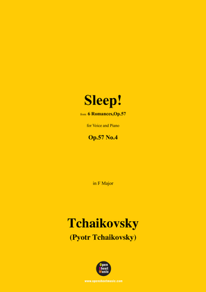 Book cover for Tchaikovsky-Sleep!,in F Major,Op.57 No.4