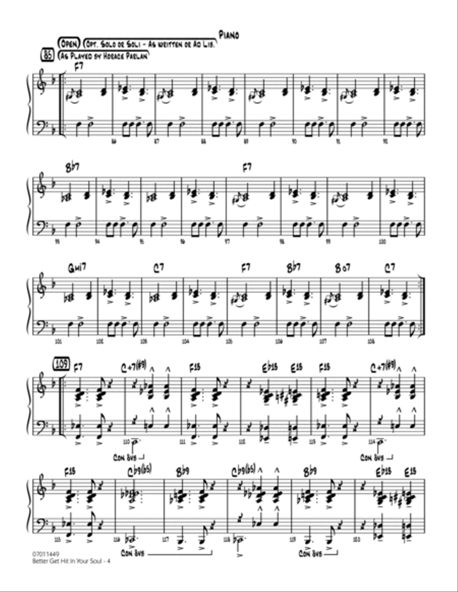 Better Get Hit In Your Soul - Piano Piano scores gallery preview page 3