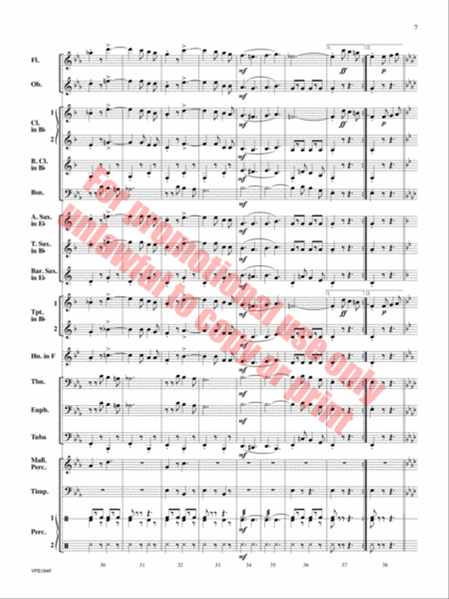Power Concert Band scores gallery preview page 8