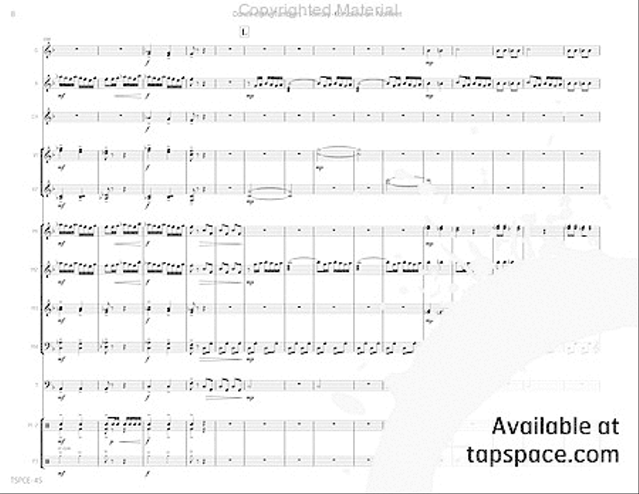 Dance of the Tumblers Percussion Ensemble scores gallery preview page 11