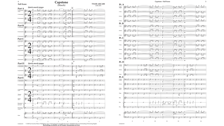 Capstone (Flex) Concert Band scores gallery preview page 1