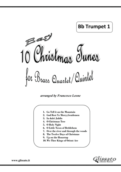 10 Easy Christmas Tunes - Brass Quartet/Quintet (flexible set of parts) image number null