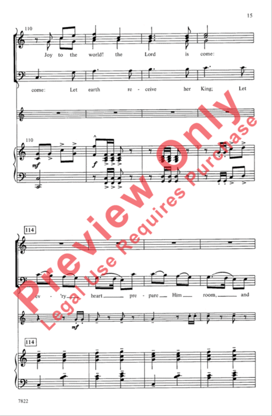 Joy: A Carol Cantata for Christmas 4-Part scores gallery preview page 15