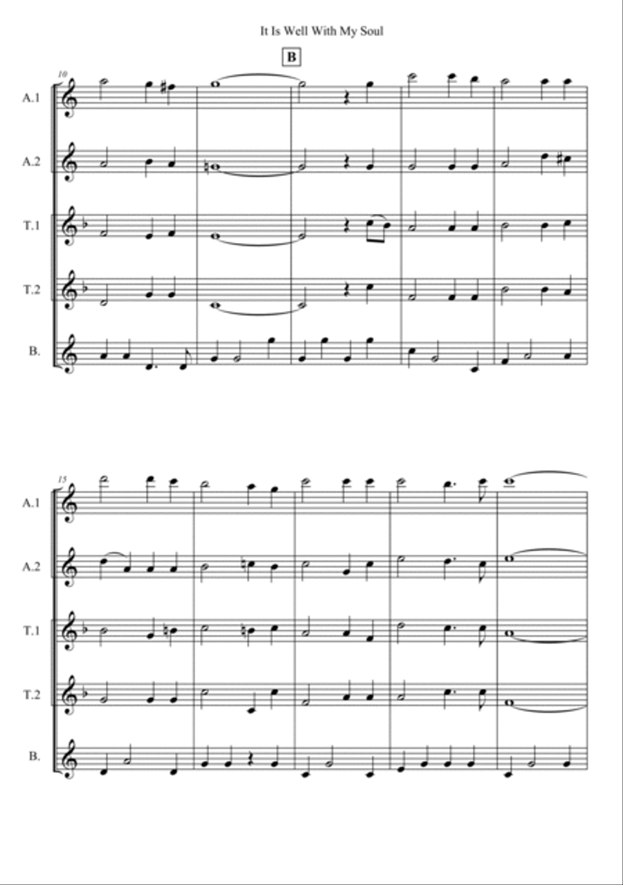 It Is Well With My Soul Woodwind Quintet scores gallery preview page 2