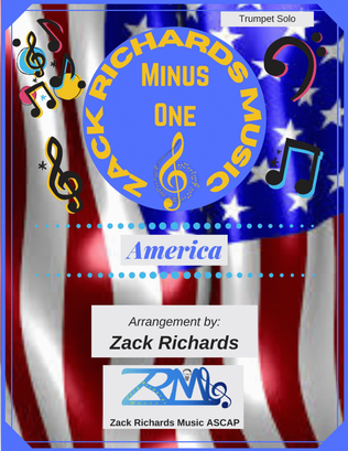 Book cover for America for Solo Trumpet