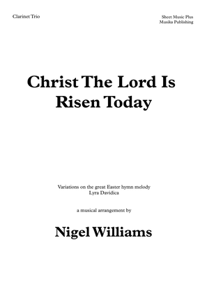 Book cover for Christ The Lord Is Risen Today, for Clarinet Trio