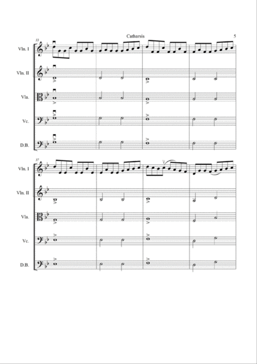 Catharsis String Orchestra scores gallery preview page 5