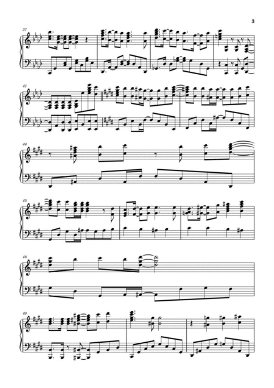 White Album Piano Solo scores gallery preview page 3