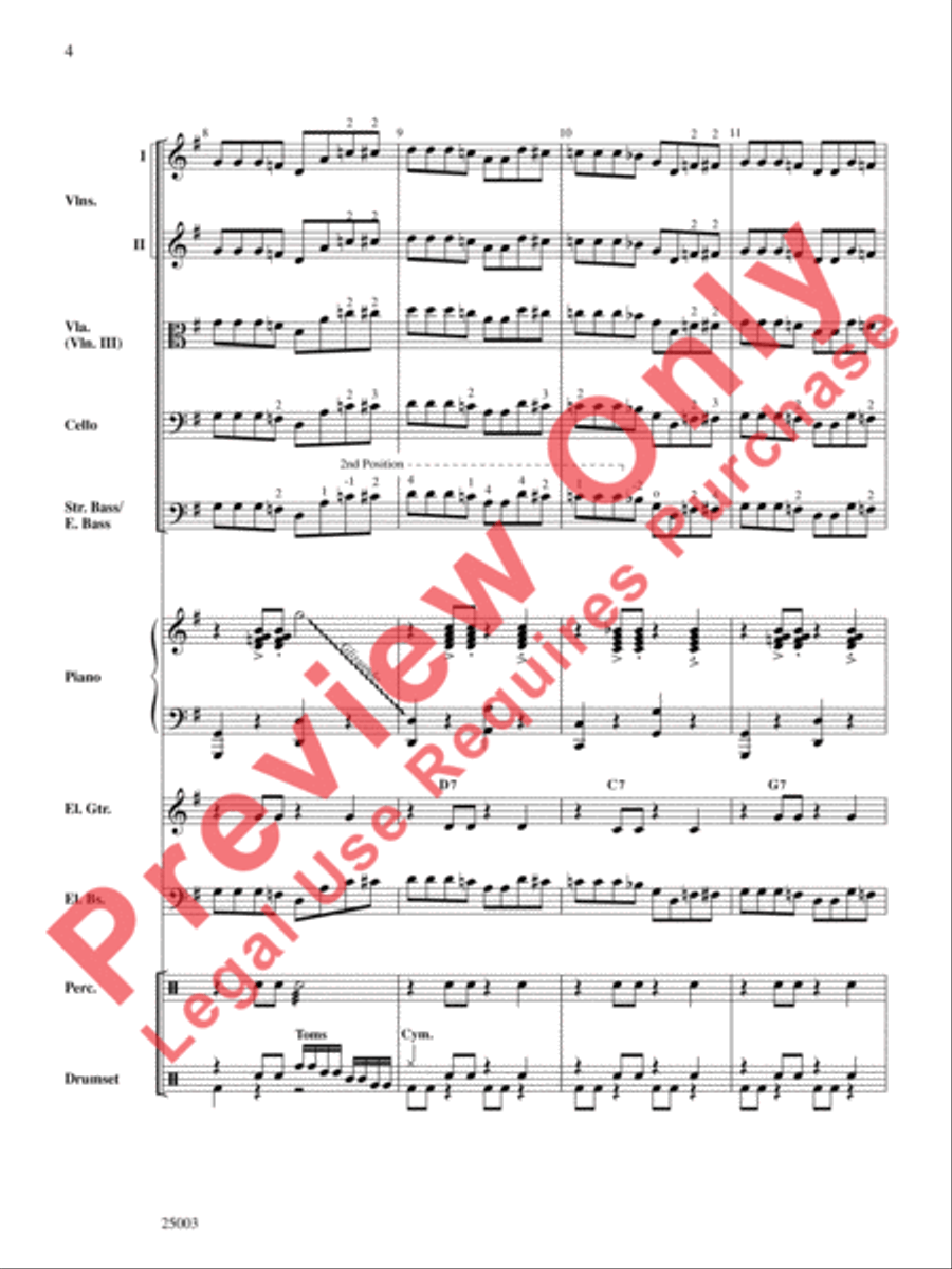 Wipe Out Wipe Out String Orchestra scores gallery preview page 6