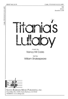 Book cover for Titania's Lullaby - SA Octavo