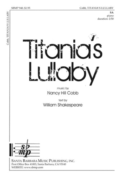 Titania's Lullaby - SA Octavo image number null