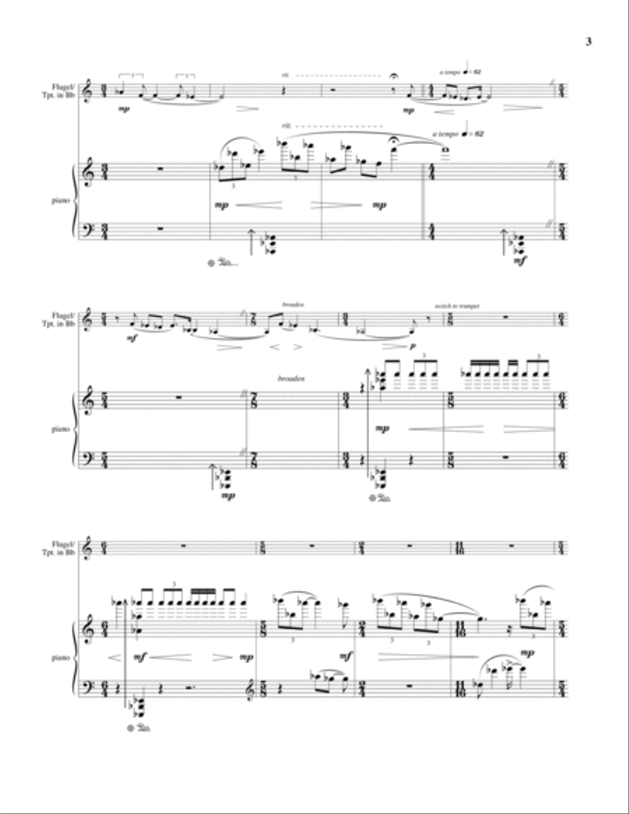 Remembrance Trumpet Solo scores gallery preview page 3