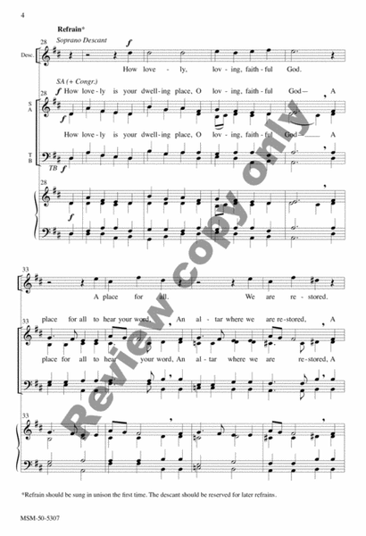 God's Dwelling Place (Choral Score) image number null