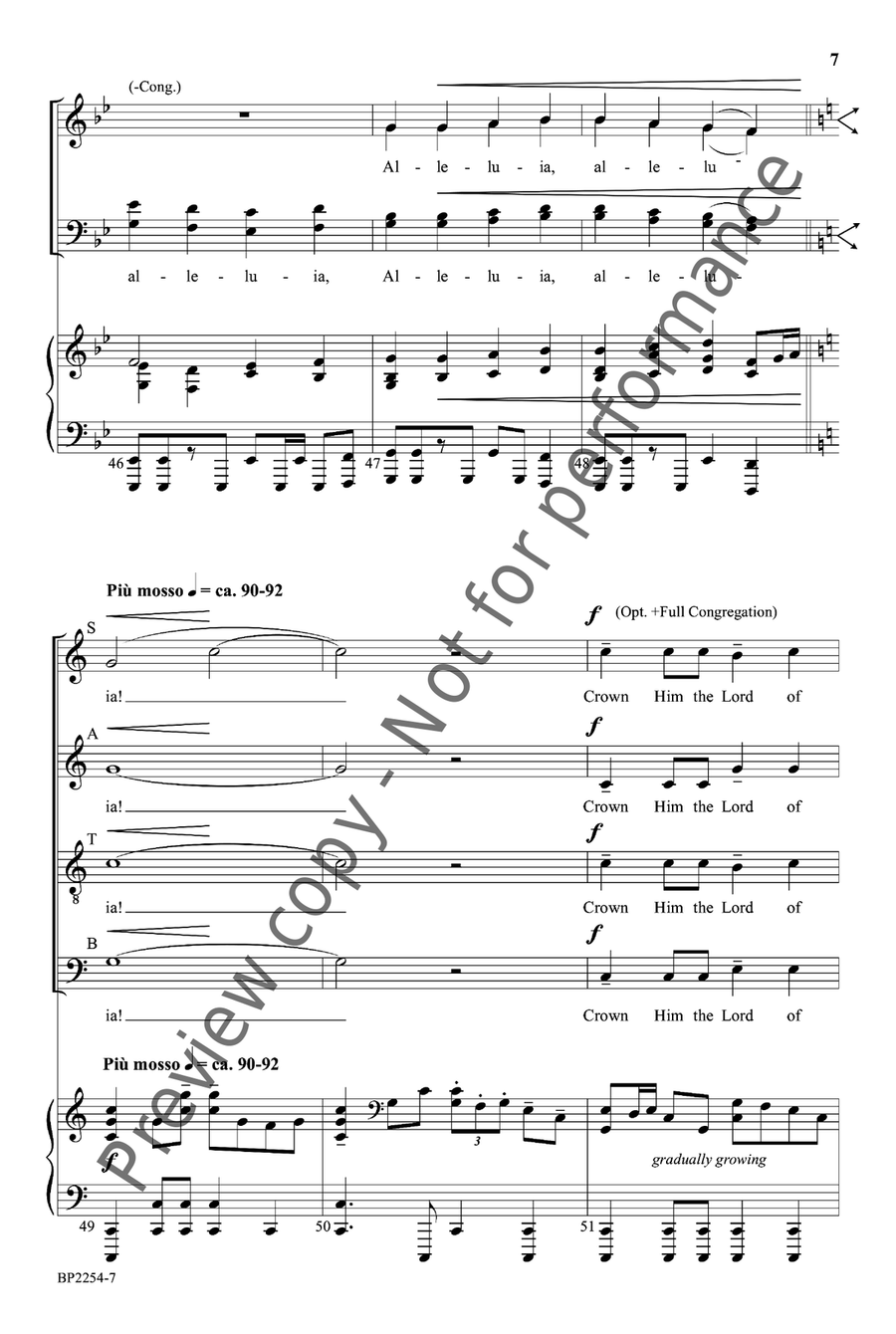 Crown Him! 4-Part scores gallery preview page 8