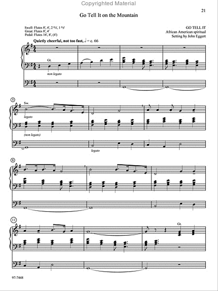 Carols for the Nativity: Nine Carol Settings for Organ Organ Solo scores gallery preview page 8