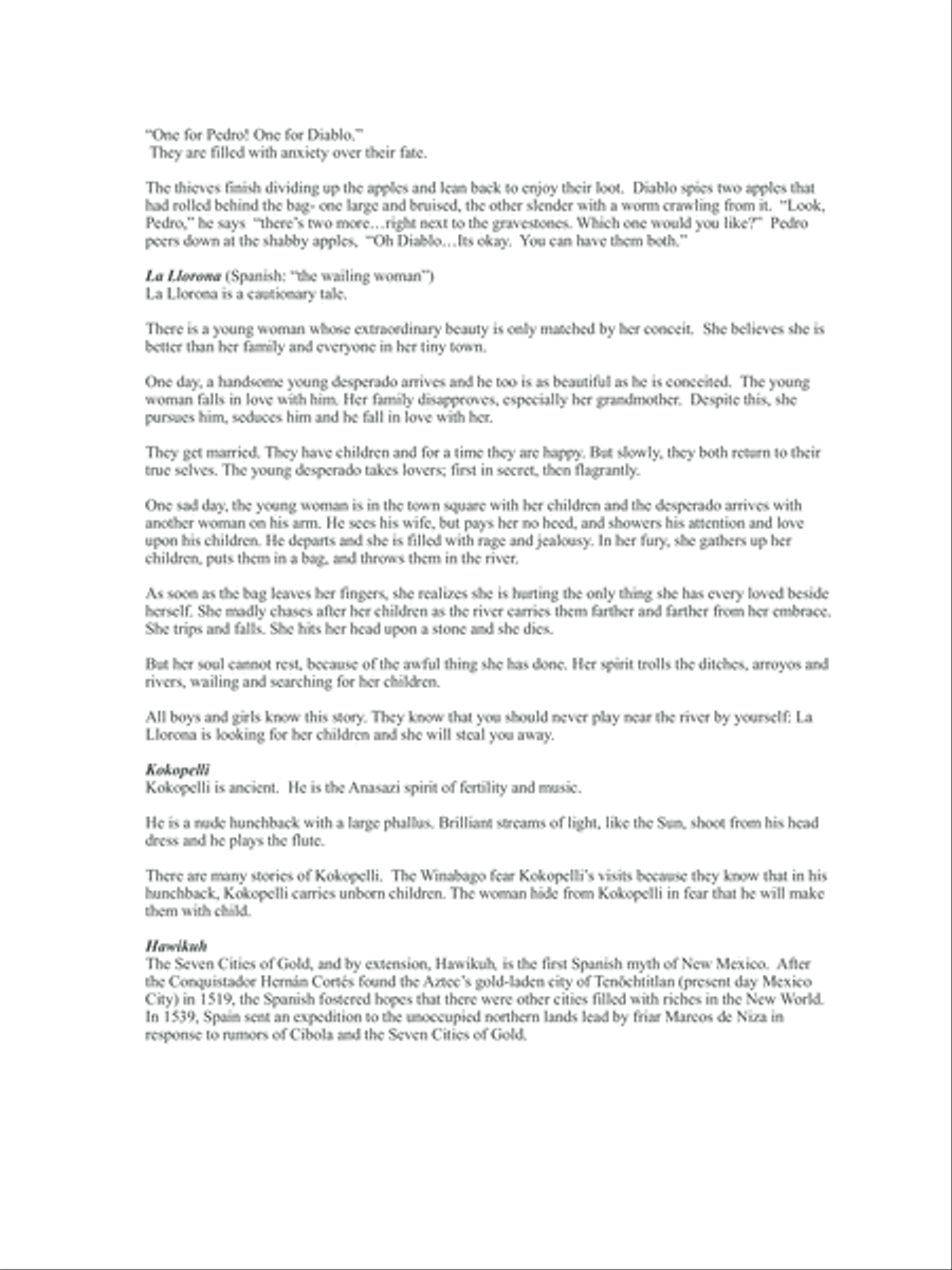 ZIA: Myth and Folklore of New Mexico Classical Guitar scores gallery preview page 6