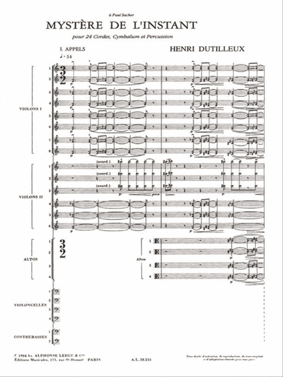 Mystere De L'instant (orchestra) Orchestra scores gallery preview page 2