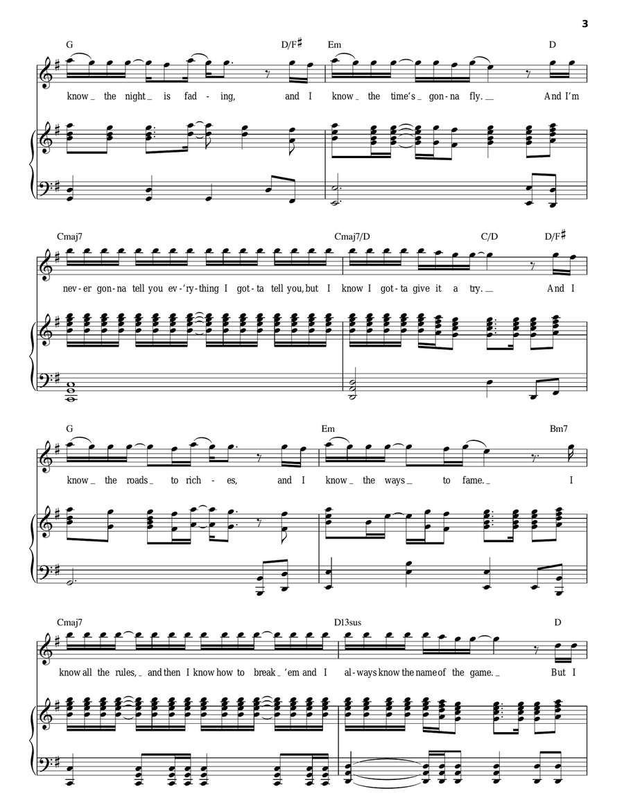 Making Love Out Of Nothing At All Piano, Vocal scores gallery preview page 3