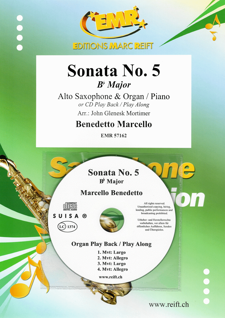 Sonata No. 5 Sonata No. 5 Alto Saxophone scores gallery preview page 1