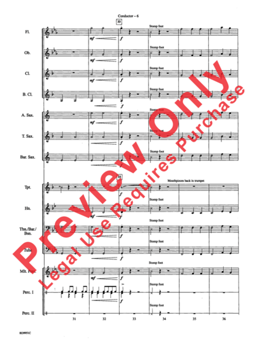 Creepy Crawlies Concert Band scores gallery preview page 8