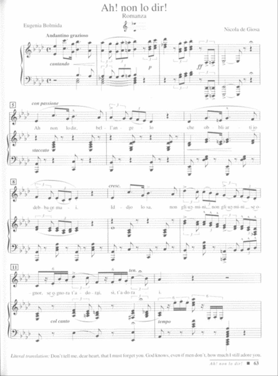 Italian Art Songs of the Romantic Era Voice Solo scores gallery preview page 3