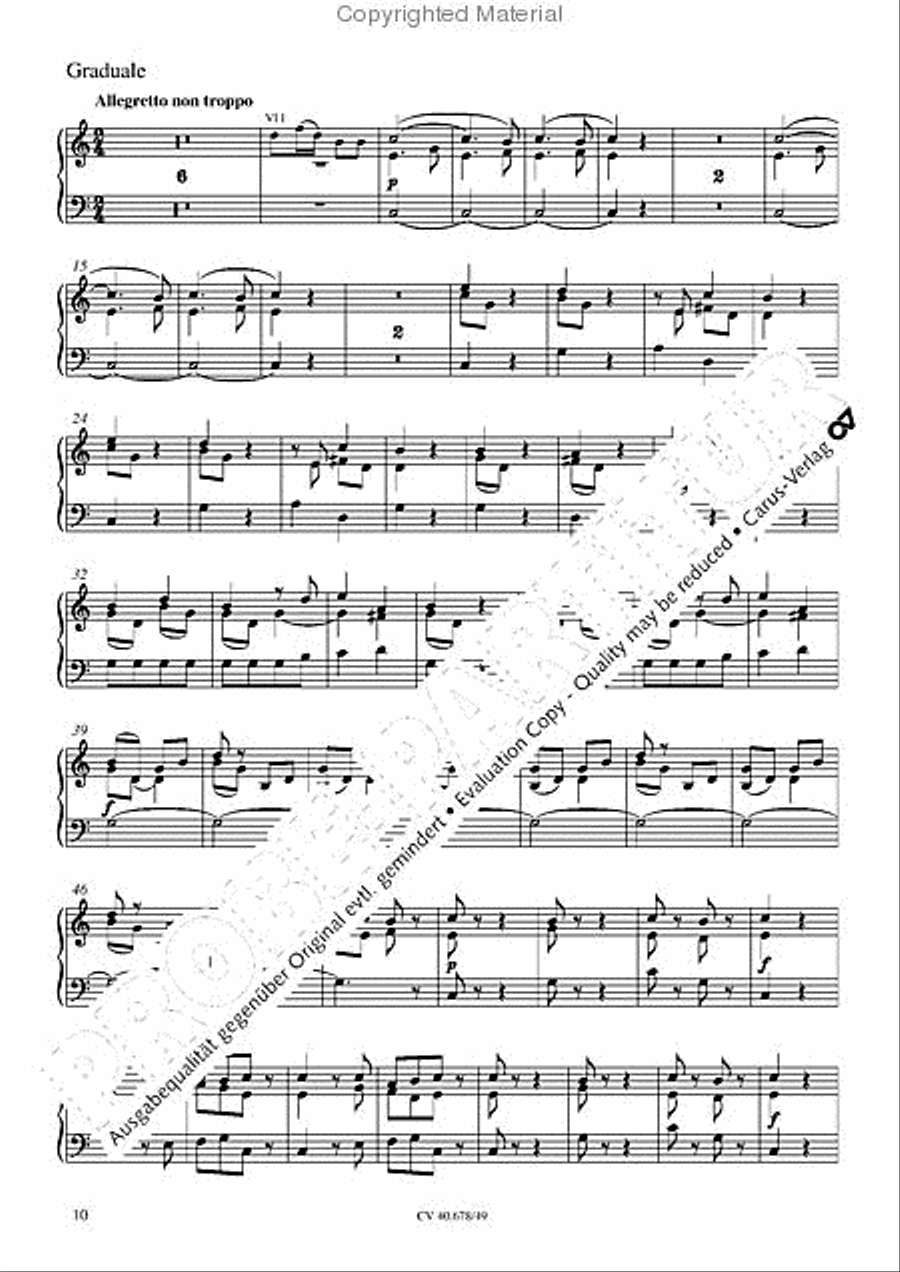 Missa pastoralis bohemica Organ scores gallery preview page 13