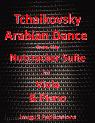 Book cover for Tchaikovsky: Arabian Dance from Nutcracker Suite for Viola & Piano