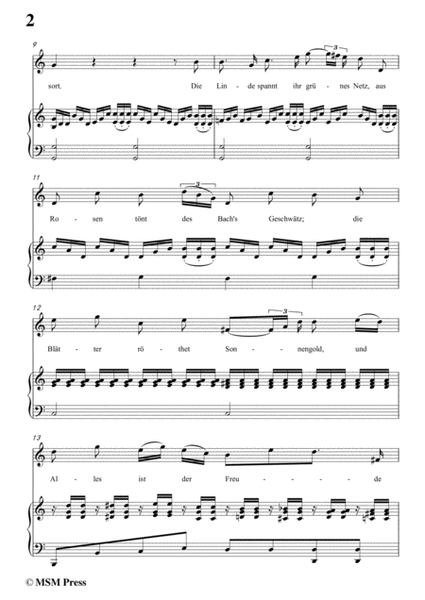 Schubert-Liane,in C Major,for Voice&Piano image number null