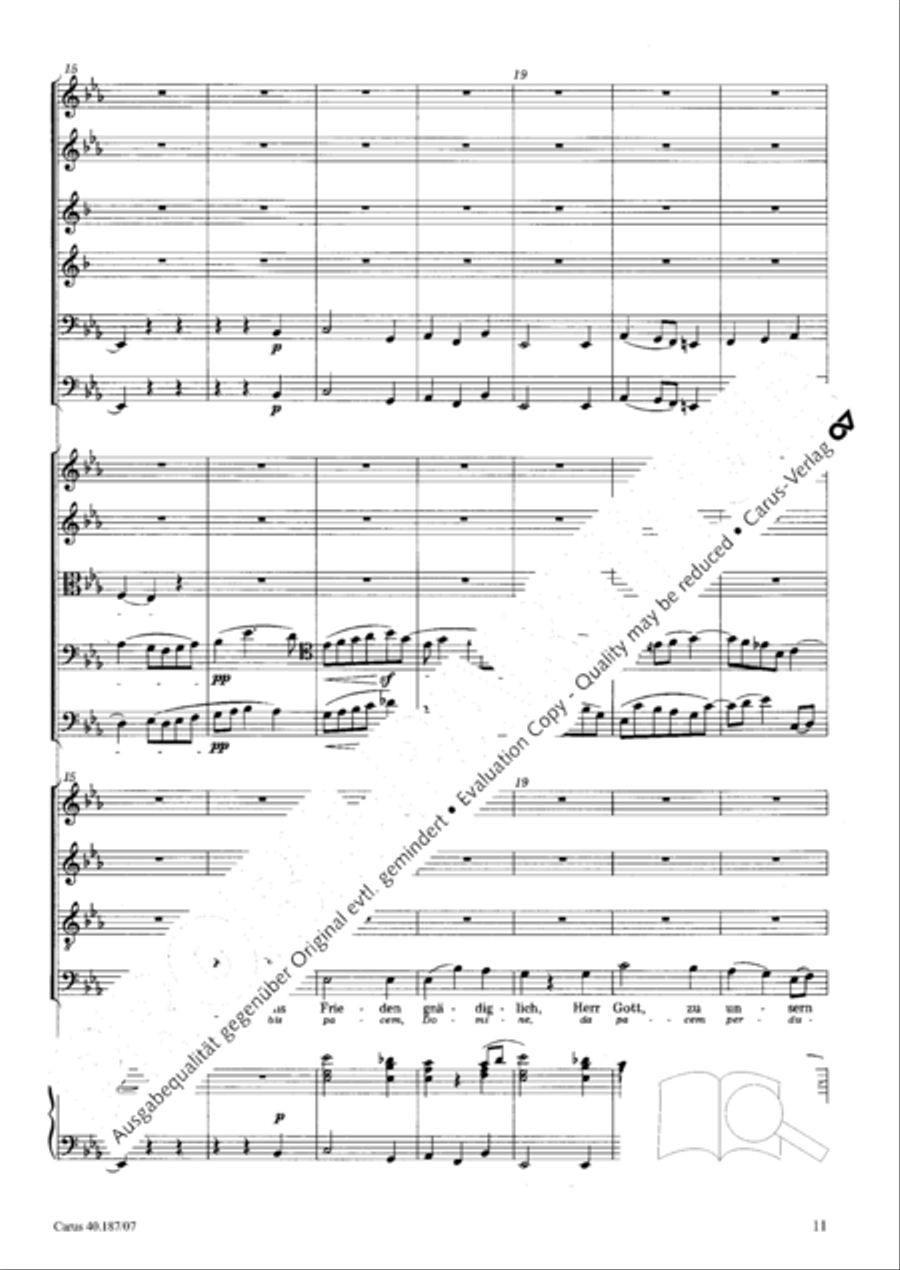 We all believe in one true God (Wir glauben all an einen Gott) 4-Part scores gallery preview page 12