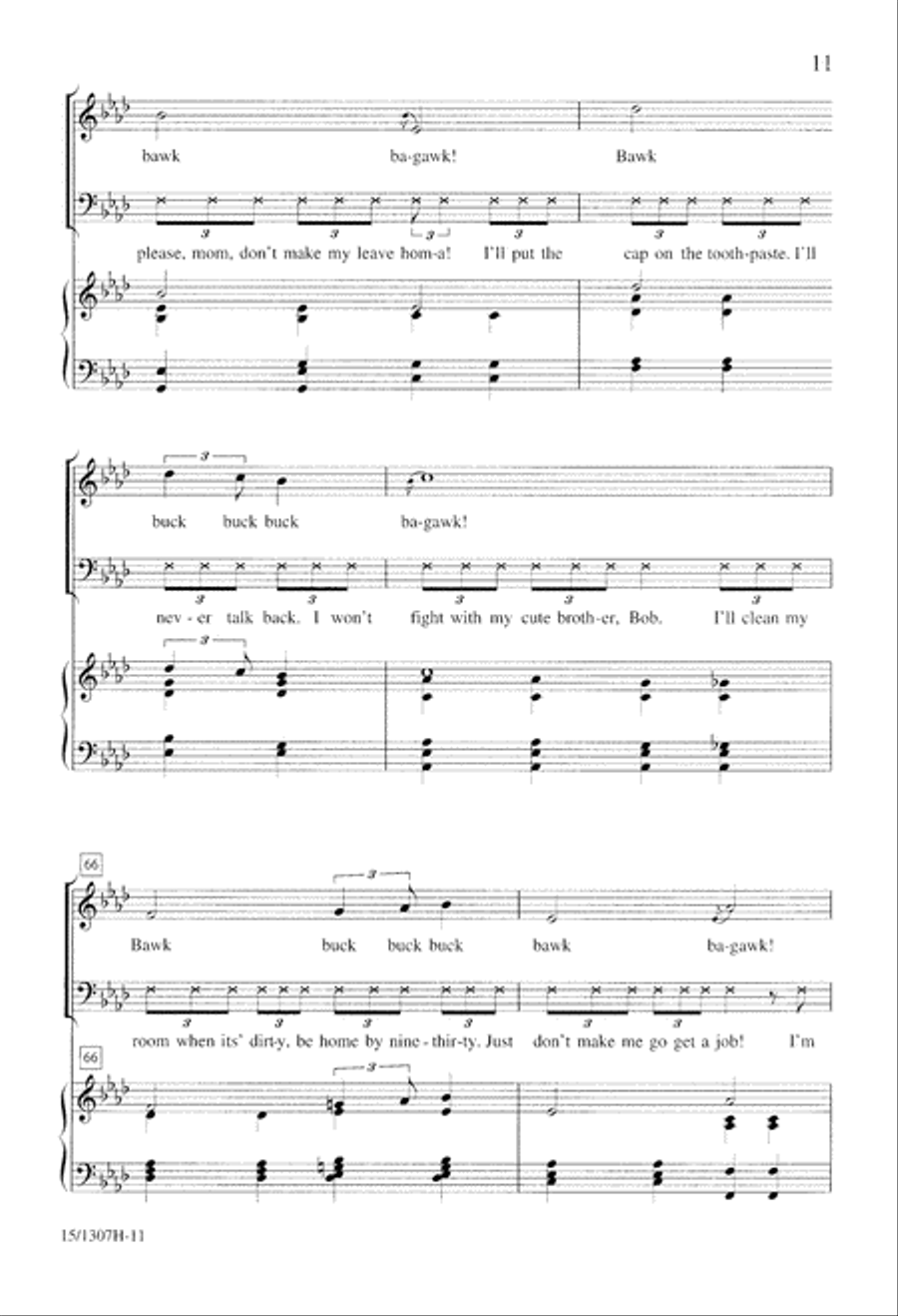 Flops of the Fifties 4-Part scores gallery preview page 11