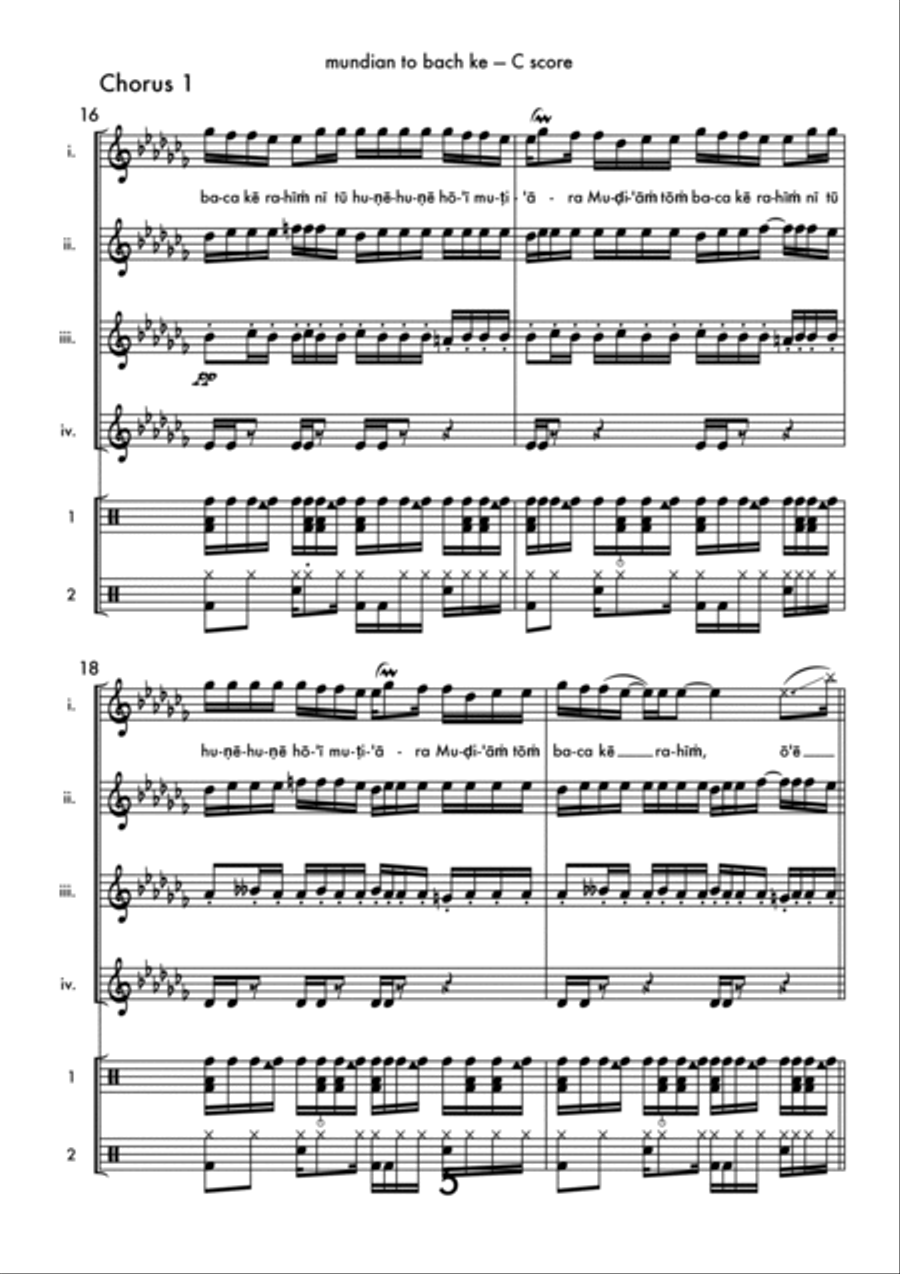 Mundian To Bach Ke Flute scores gallery preview page 5