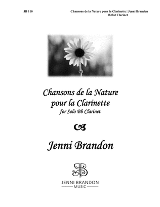 Book cover for Chansons de la nature pour la Clarinette for solo B-flat clarinet