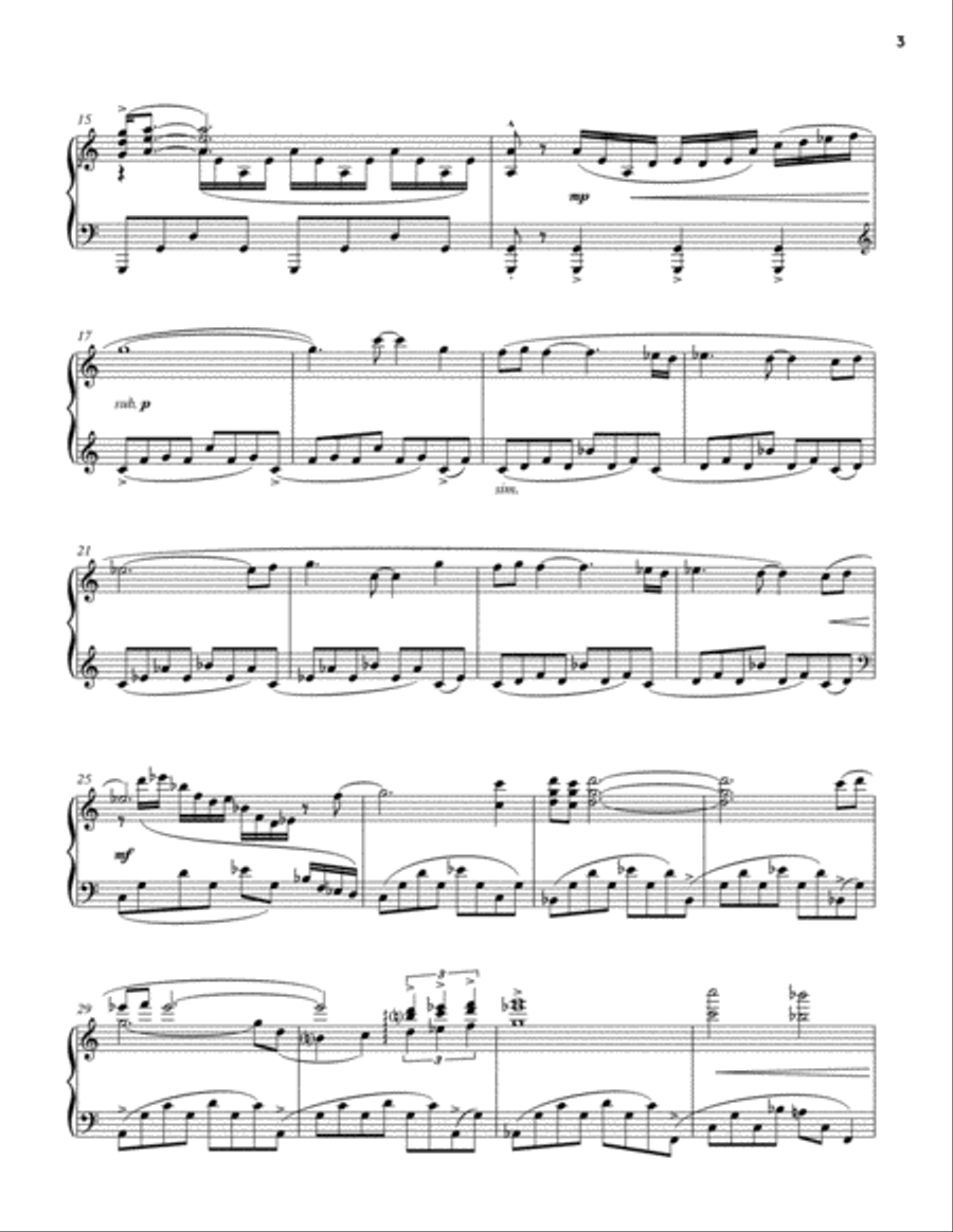 Confronting Myself (Celeste Piano Collections) Piano Solo scores gallery preview page 3
